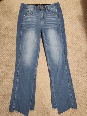 NEW* MAC AND ME Women’s Blue Split-Hem Jeans Sz 2